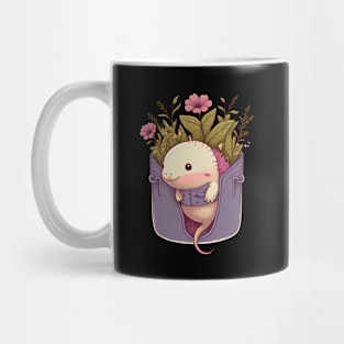 Cute Axolotl in a Pocket Mug